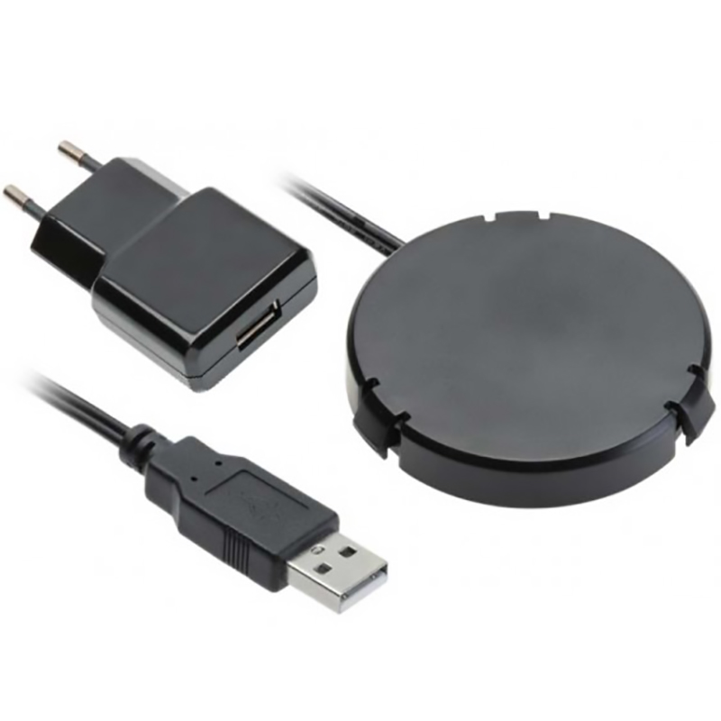 Изображение AE-ZLADPOD-20  Беспроводное зарядное устройство, под столешницу, черный - завод GTV
